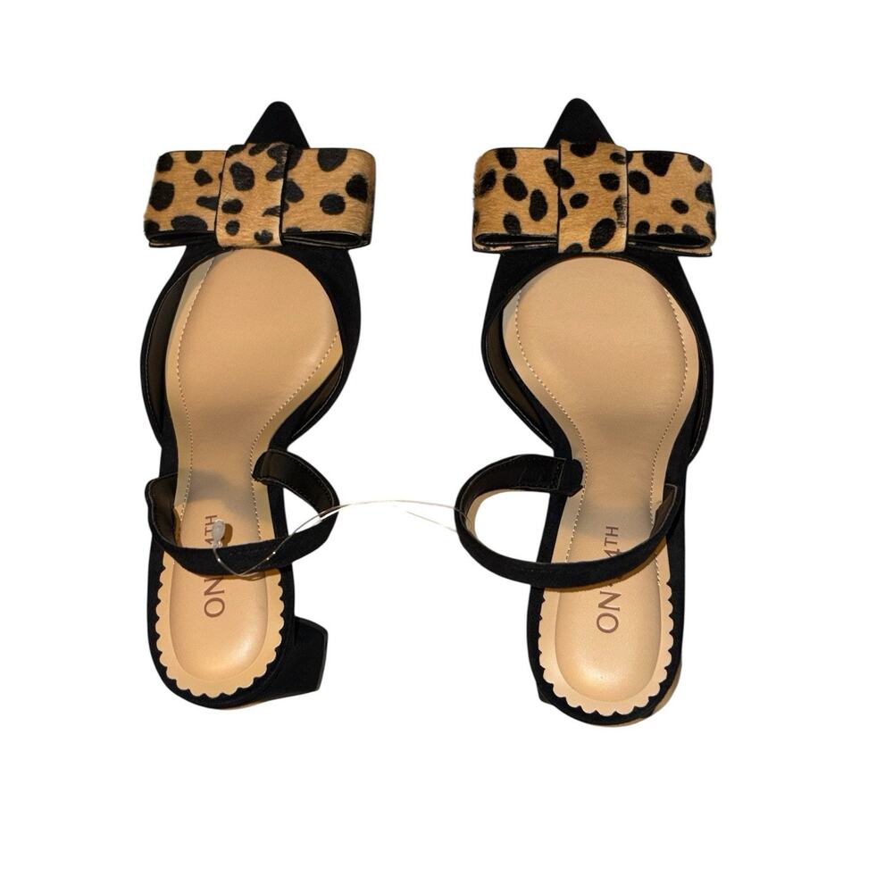 ON 34TH Women's Briie Halter Slingback Pumps Size 6.5 bold dot leopard NWOB NWT
